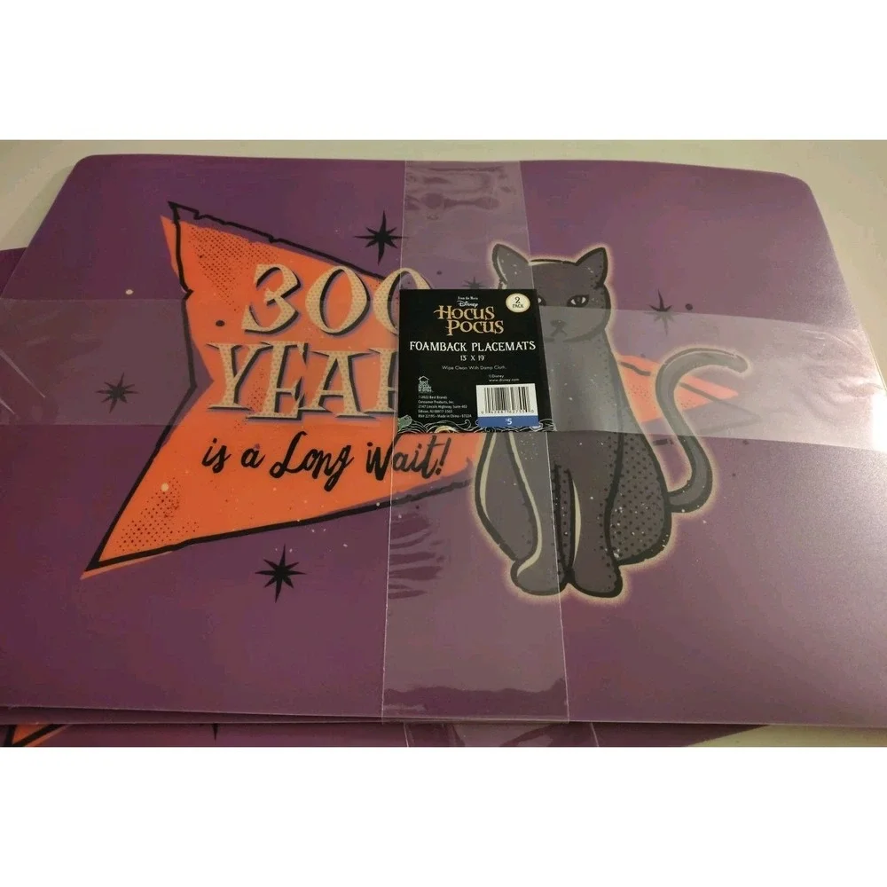 NWT‎ Hocus Pocus Disney Foamback Halloween Placemats 13